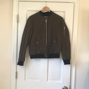 Super cute army green Zara jacket. Super warm!